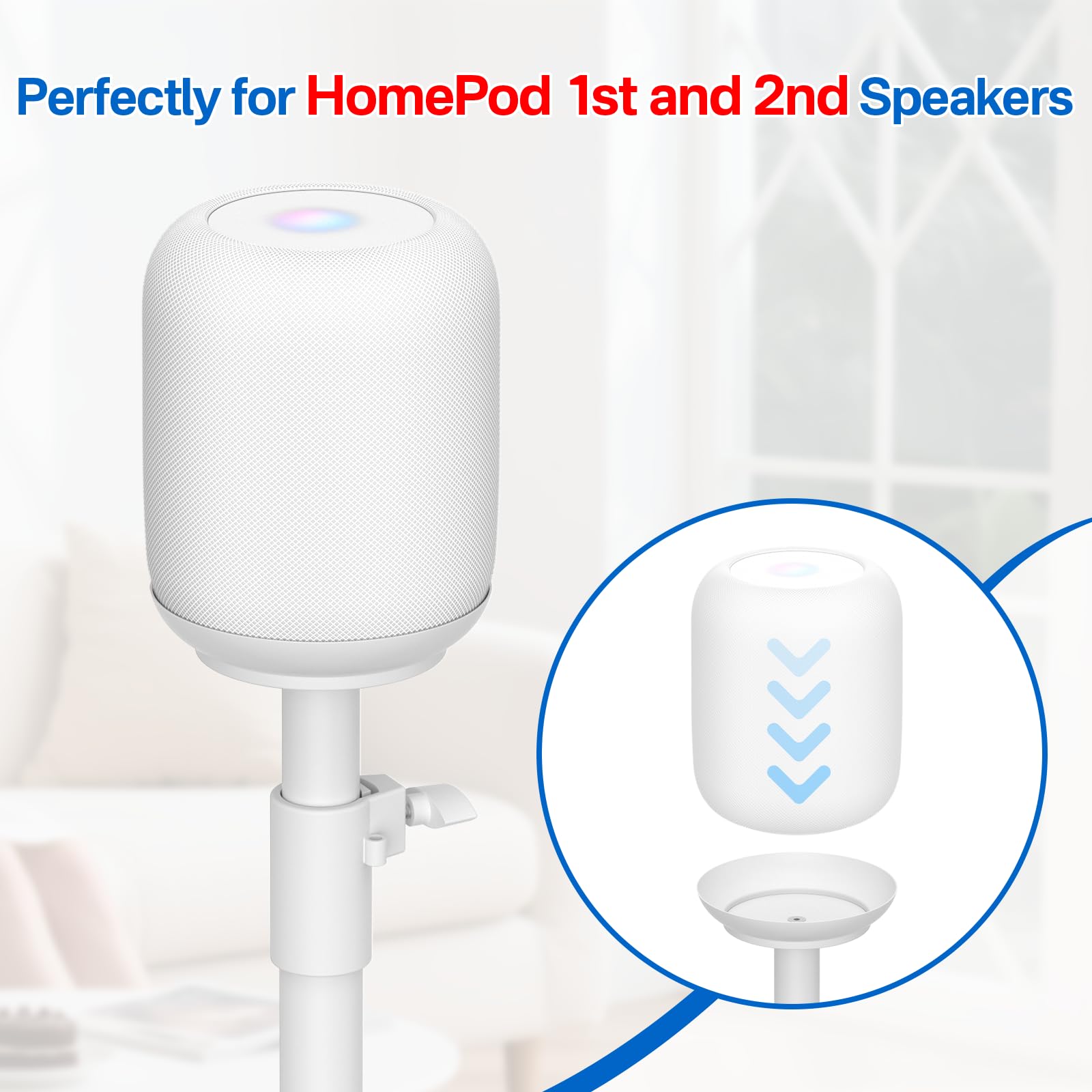Amazon | Homepod 1およびHomepod 2用高耐久スピーカースタンド